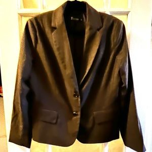 New York & Company brown blazer 14
